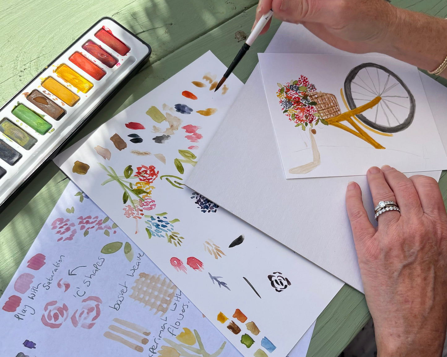 Watercolor Class at Driftwood Beach Home - March 27th at 10:30am