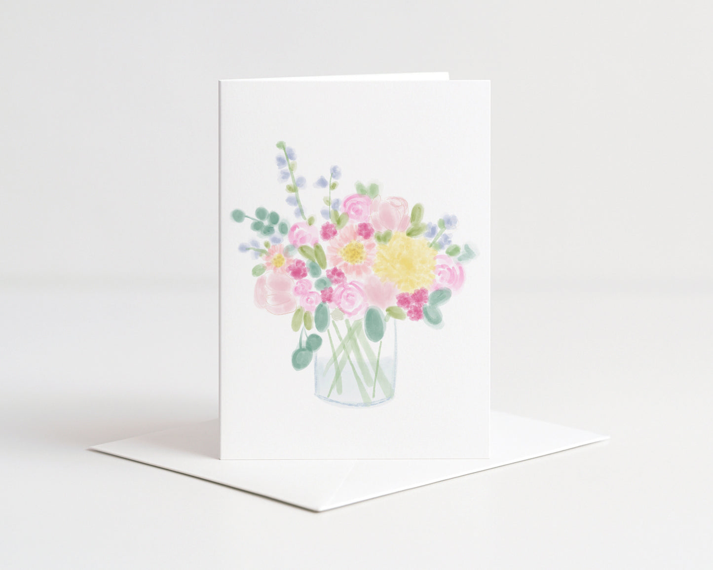Happy Flowers Greeting Card